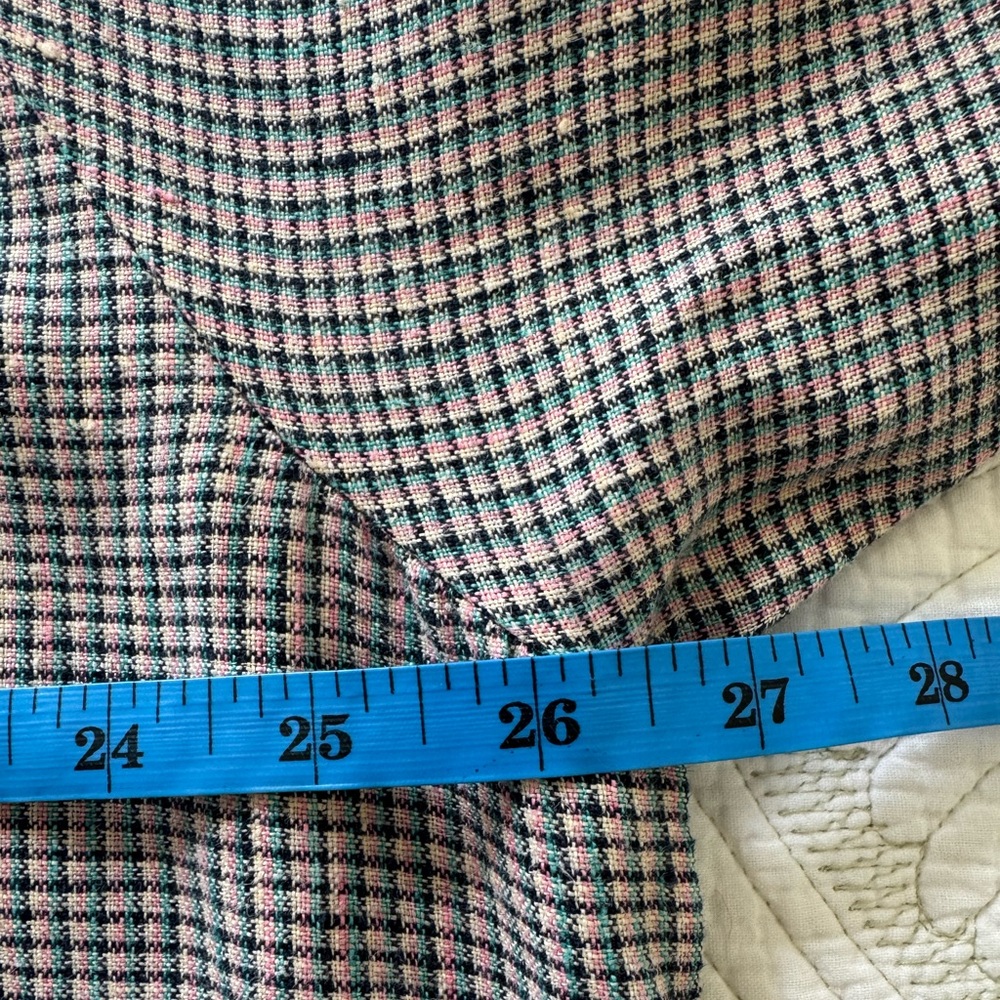Flax Women’s Oversized Black and White Checkered Shirt- Size L - Picture 9 of 14